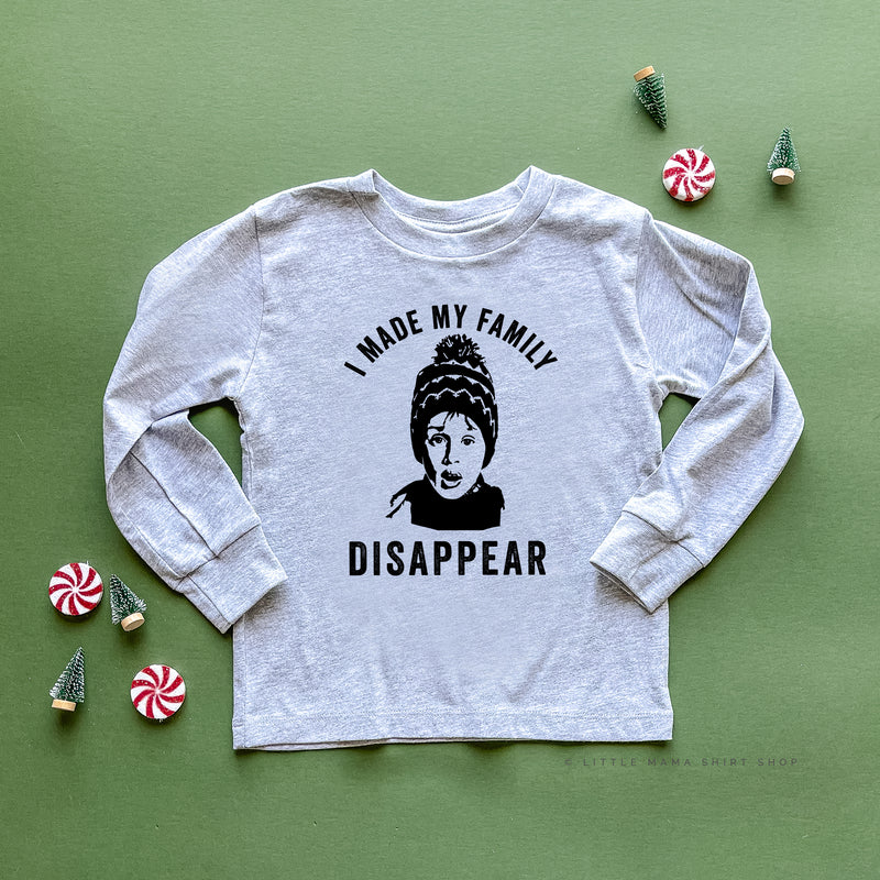 I Made My Family Disappear - Child LONG SLEEVE Tee