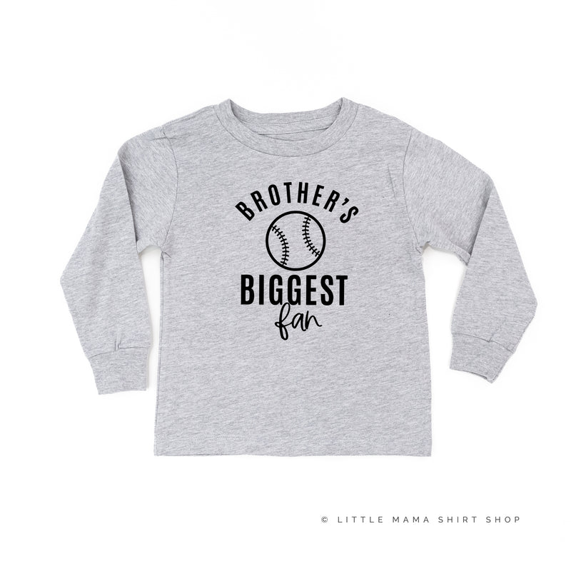 Brother's Biggest Fan - Baseball - Long Sleeve Child Shirt