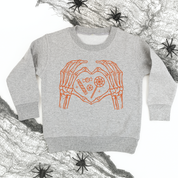 Skeleton Heart Hands - Child Sweater
