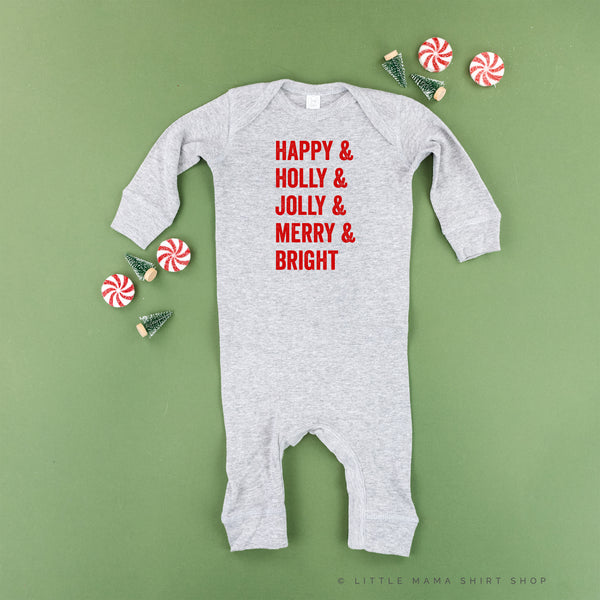 Happy + Holly + Jolly + Merry + Bright - Baby Sleeper