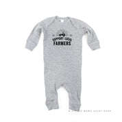 Support Local Farmers - Distressed Design - Baby Sleeper