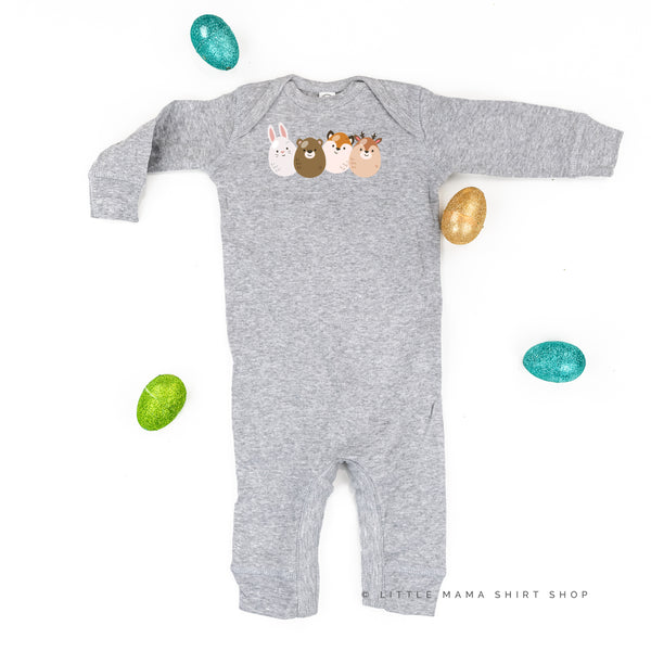 Woodland Creature Easter Eggs - One Piece Baby Sleeper