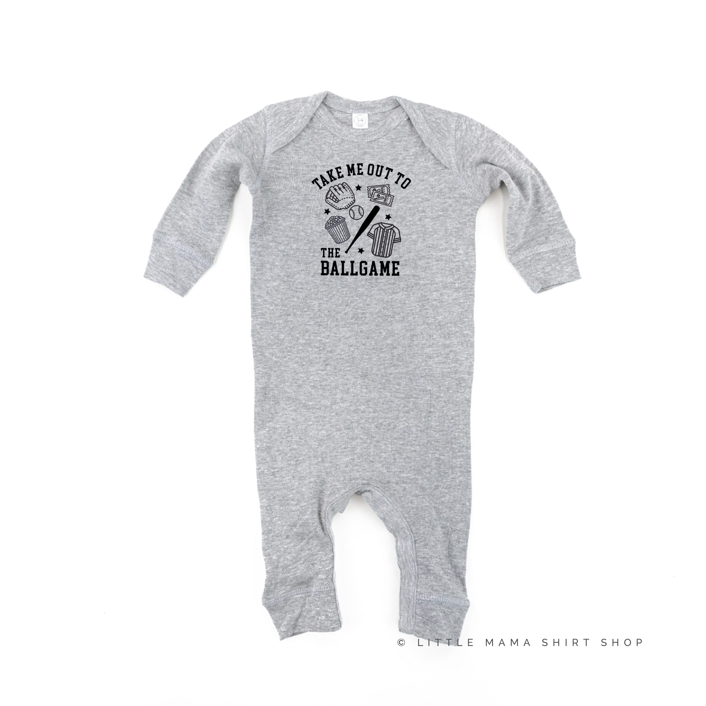 Take Me Out To The Ballgame - Baby Sleeper Little Mama Shirt Shop