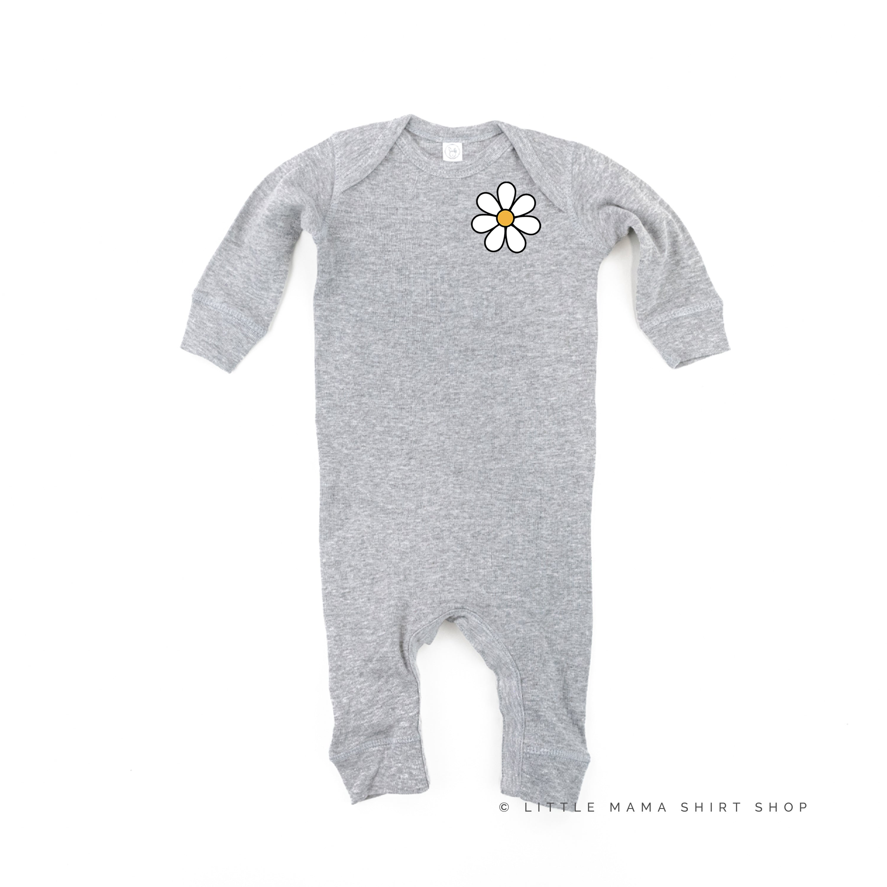 Pocket Daisy on Front w/ Have a Great Daysy on Back - Baby Sleeper Little Mama Shirt Shop