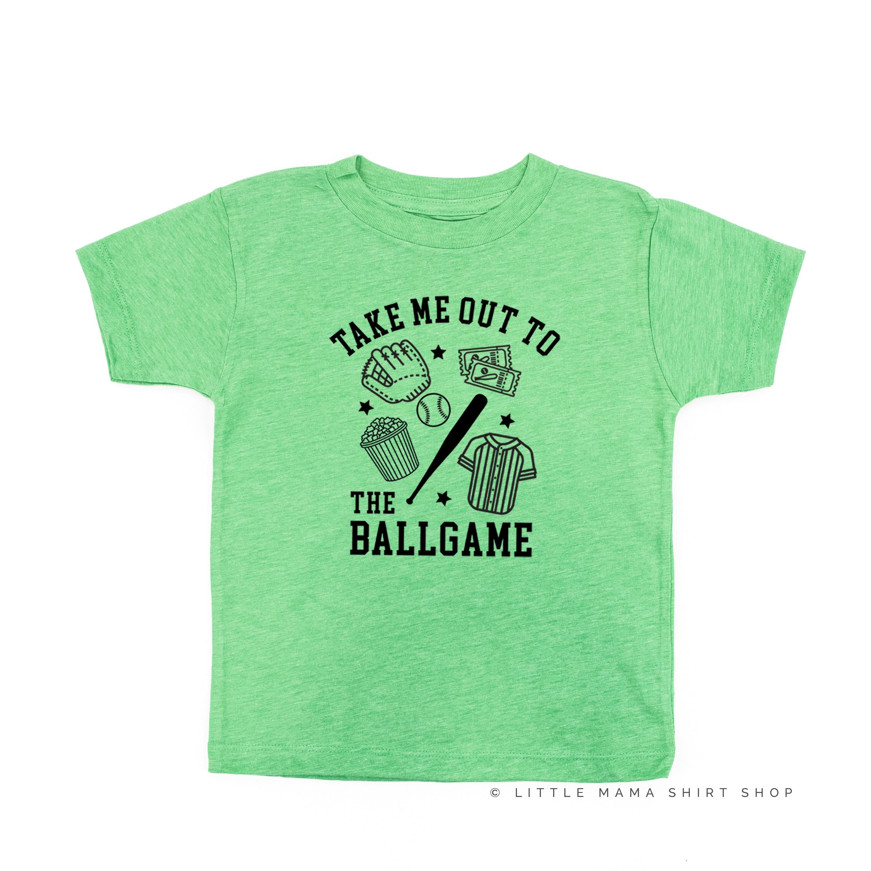 Take Me Out to the Ballgame - Short Sleeve Child Shirt Little Mama Shirt Shop