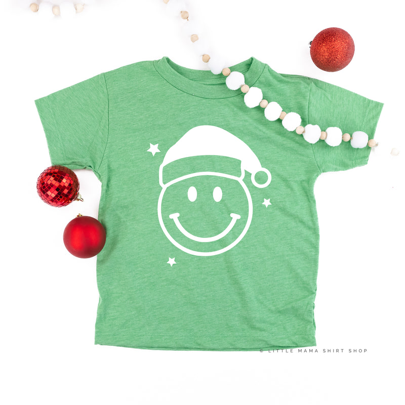 Santa Hat - Smiley Face - Child Tee