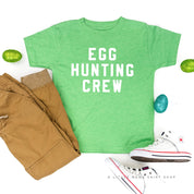 Block Font - Egg Hunting Crew - Child Tee Little Mama Shirt Shop
