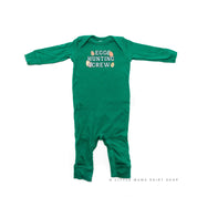 Egg Hunting Crew - Groovy w/ Eggs - Baby Sleeper Little Mama Shirt Shop