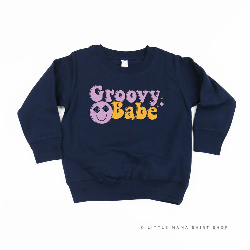 GROOVY BABE (Purple/Yellow) - Child Sweater