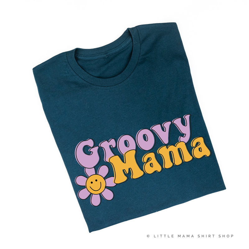 GROOVY MAMA (Purple/Yellow)- Unisex Tee