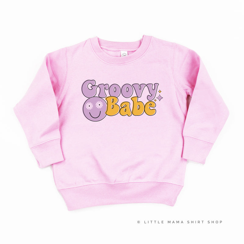 GROOVY BABE (Purple/Yellow) - Child Sweater