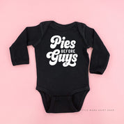 Pies Before Guys - Long Sleeve Child Shirt Little Mama Shirt Shop