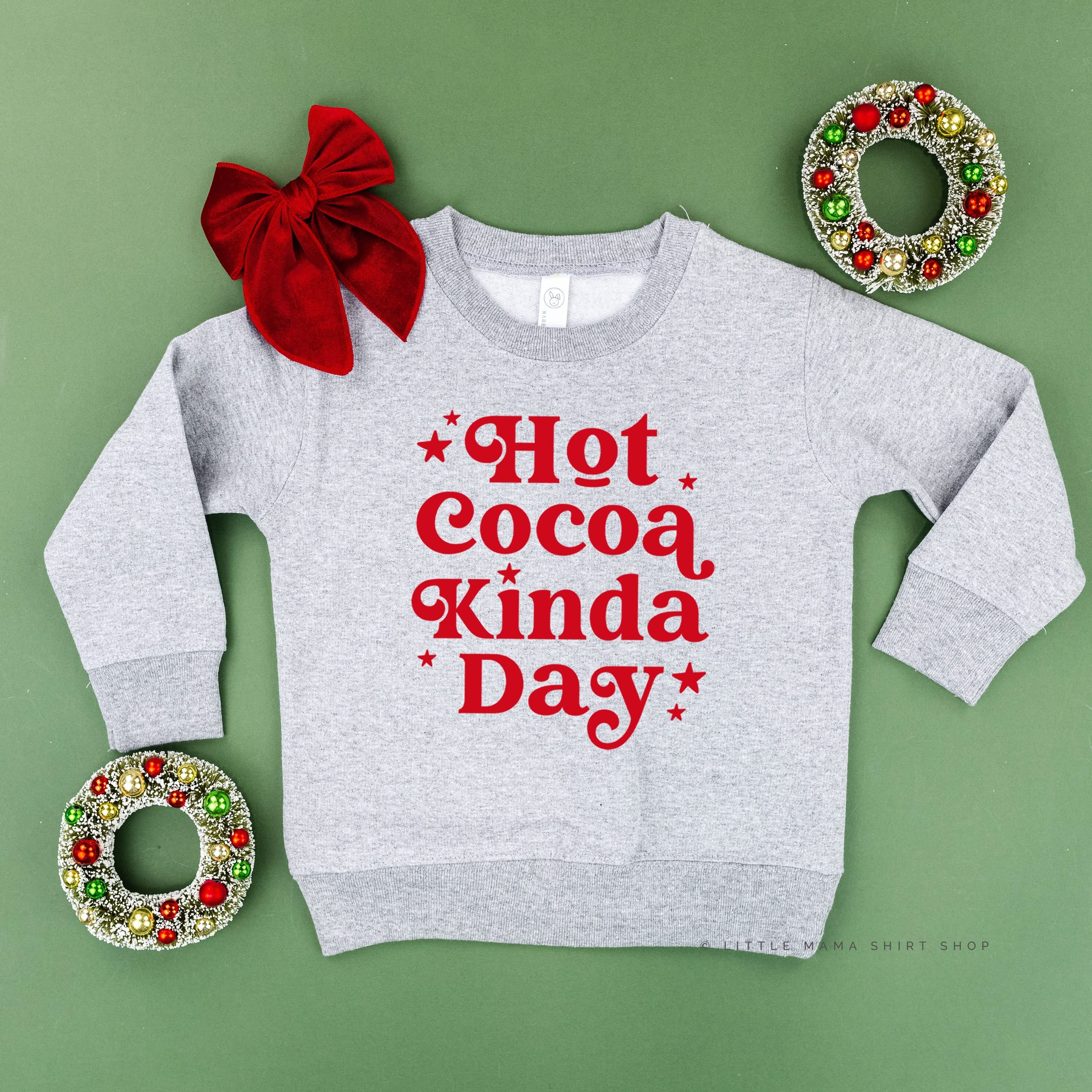 Hot Cocoa Kinda Day - Child Sweater Little Mama Shirt Shop