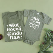 Hot Cocoa Kinda Day - Set of 2 Unisex Tees Little Mama Shirt Shop