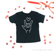 Sign Language - I Love You - Child Tee Little Mama Shirt Shop