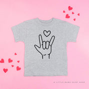 Sign Language - I Love You - Child Tee Little Mama Shirt Shop