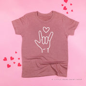 Sign Language - I Love You - Child Tee Little Mama Shirt Shop