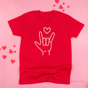 Sign Language - I Love You - Child Tee Little Mama Shirt Shop