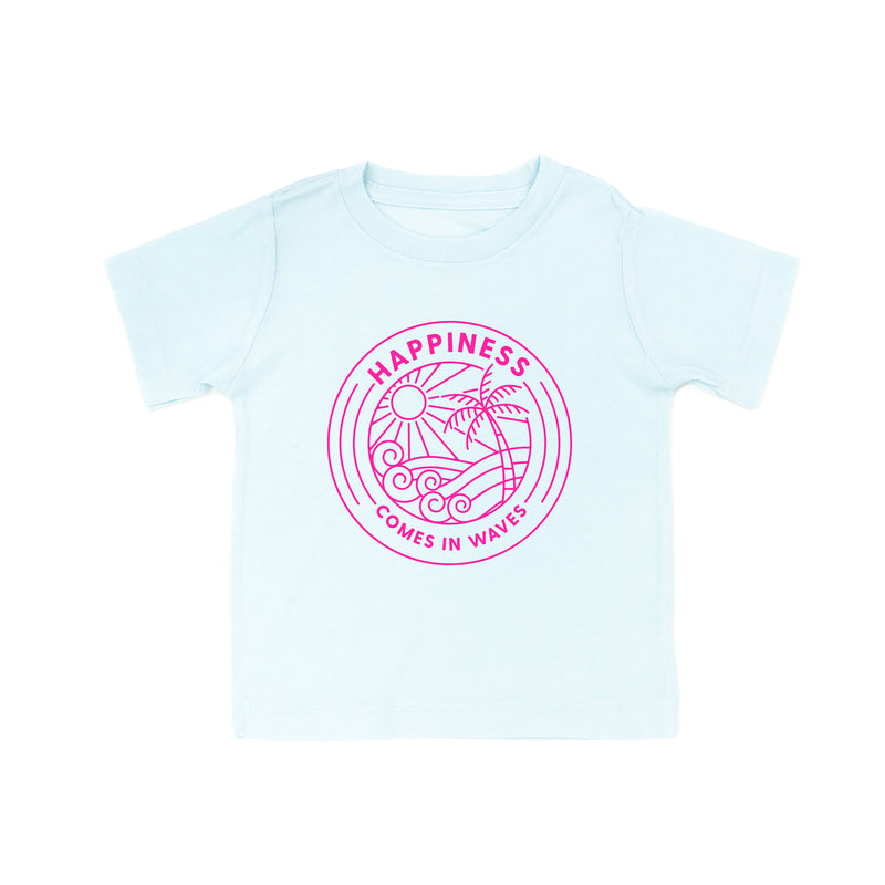 HAPPINESS COMES IN WAVES - Short Sleeve Child Shirt