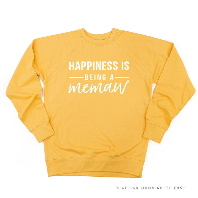 Happiness is Being a Memaw - Lightweight Pullover Sweater