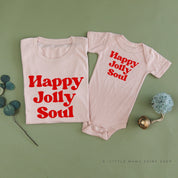 Happy Jolly Soul - Set of 2 Unisex Tees Little Mama Shirt Shop