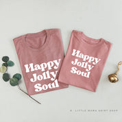 Happy Jolly Soul - Set of 2 Unisex Tees Little Mama Shirt Shop