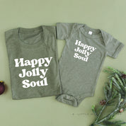 Happy Jolly Soul - Set of 2 Unisex Tees Little Mama Shirt Shop