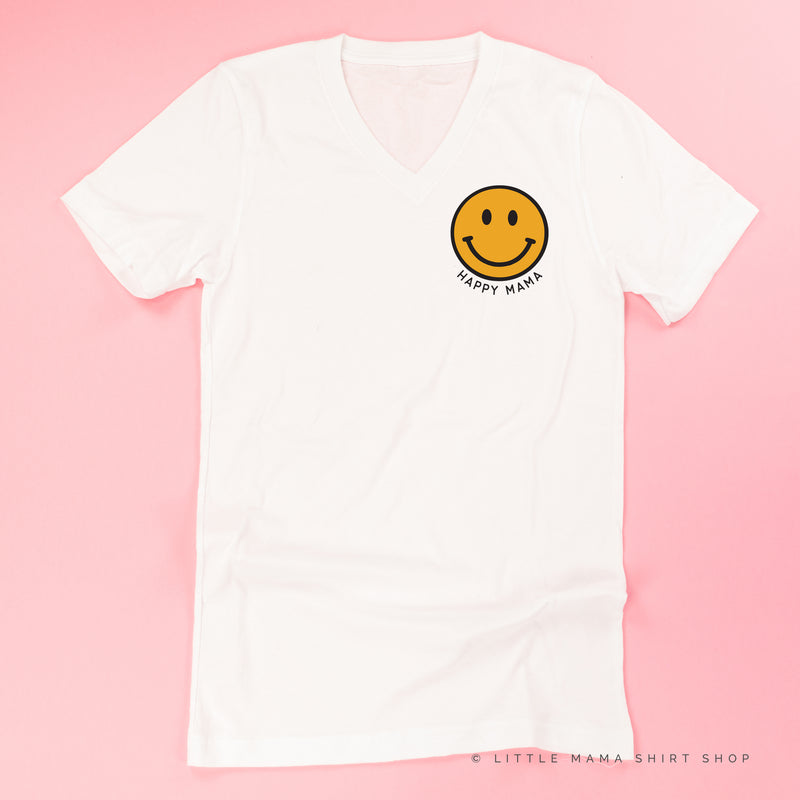 HAPPY MAMA - Smiley Face (YELLOW) - Unisex Tee