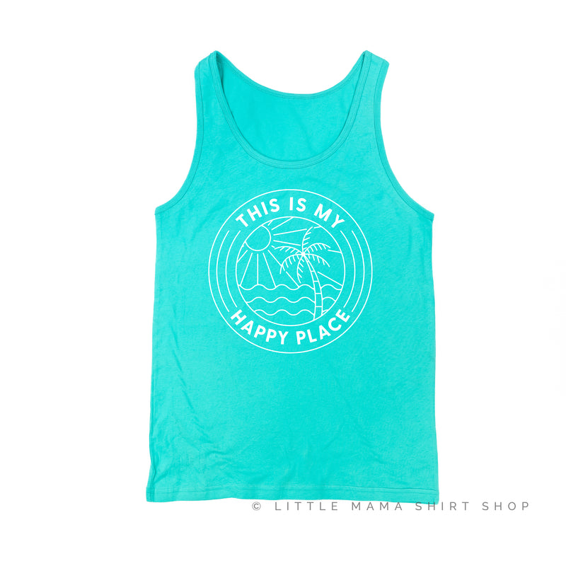 THIS IS MY HAPPY PLACE - Unisex Jersey Tank