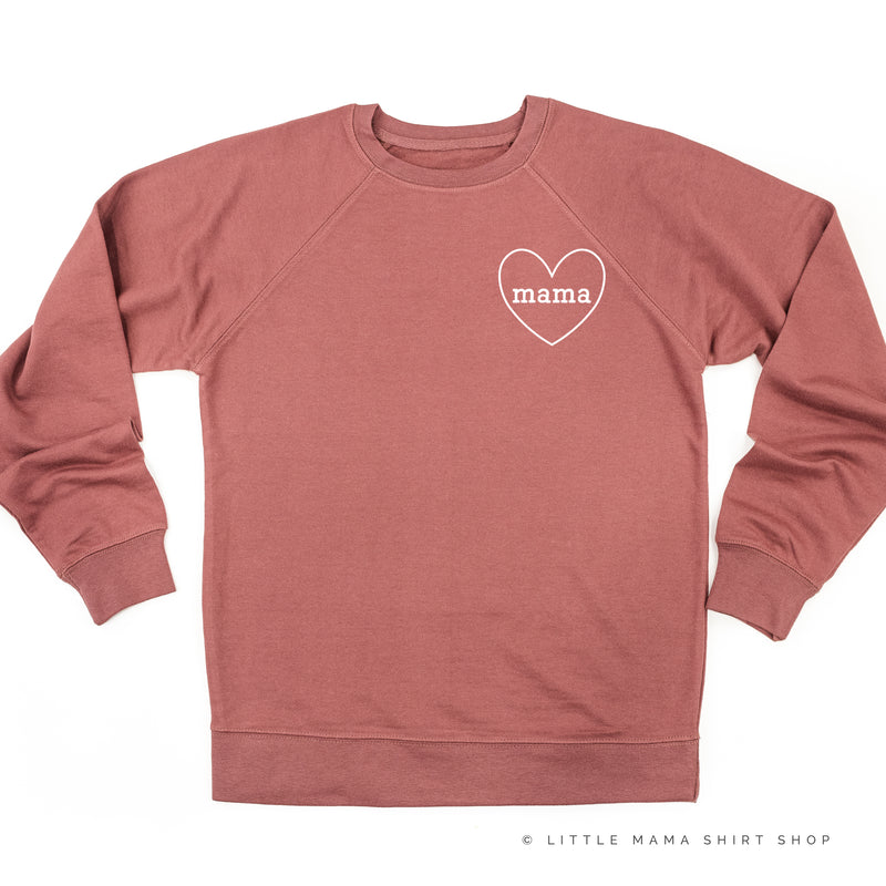 Mama - (Heart Around) - Lightweight Pullover Sweater