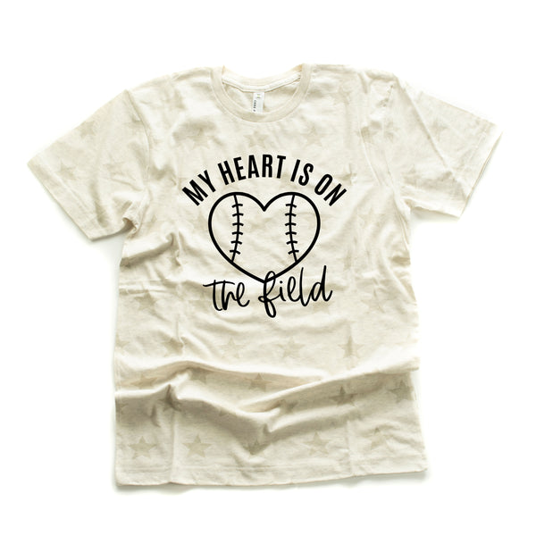 My Heart is on the Field (Baseball) - Unisex STAR Tee