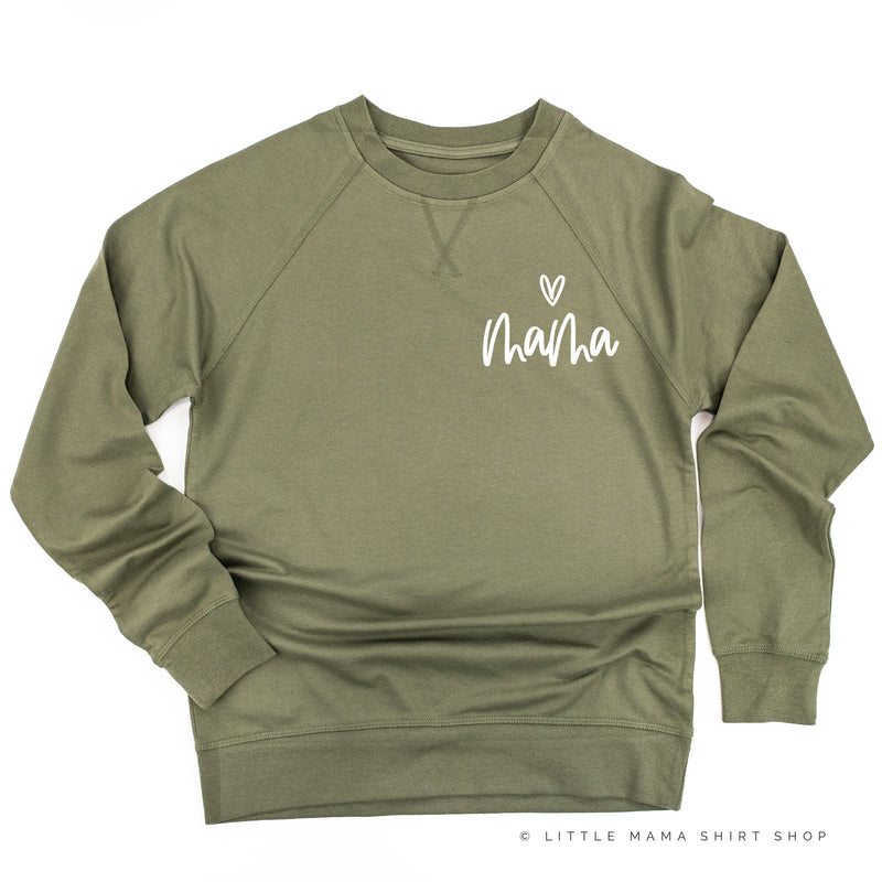 Mama - (Heart Above) - Lightweight Pullover Sweater