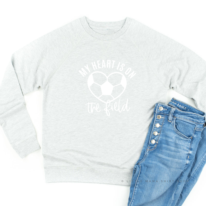 My Heart is on the Field (Soccer) - Lightweight Pullover Sweater