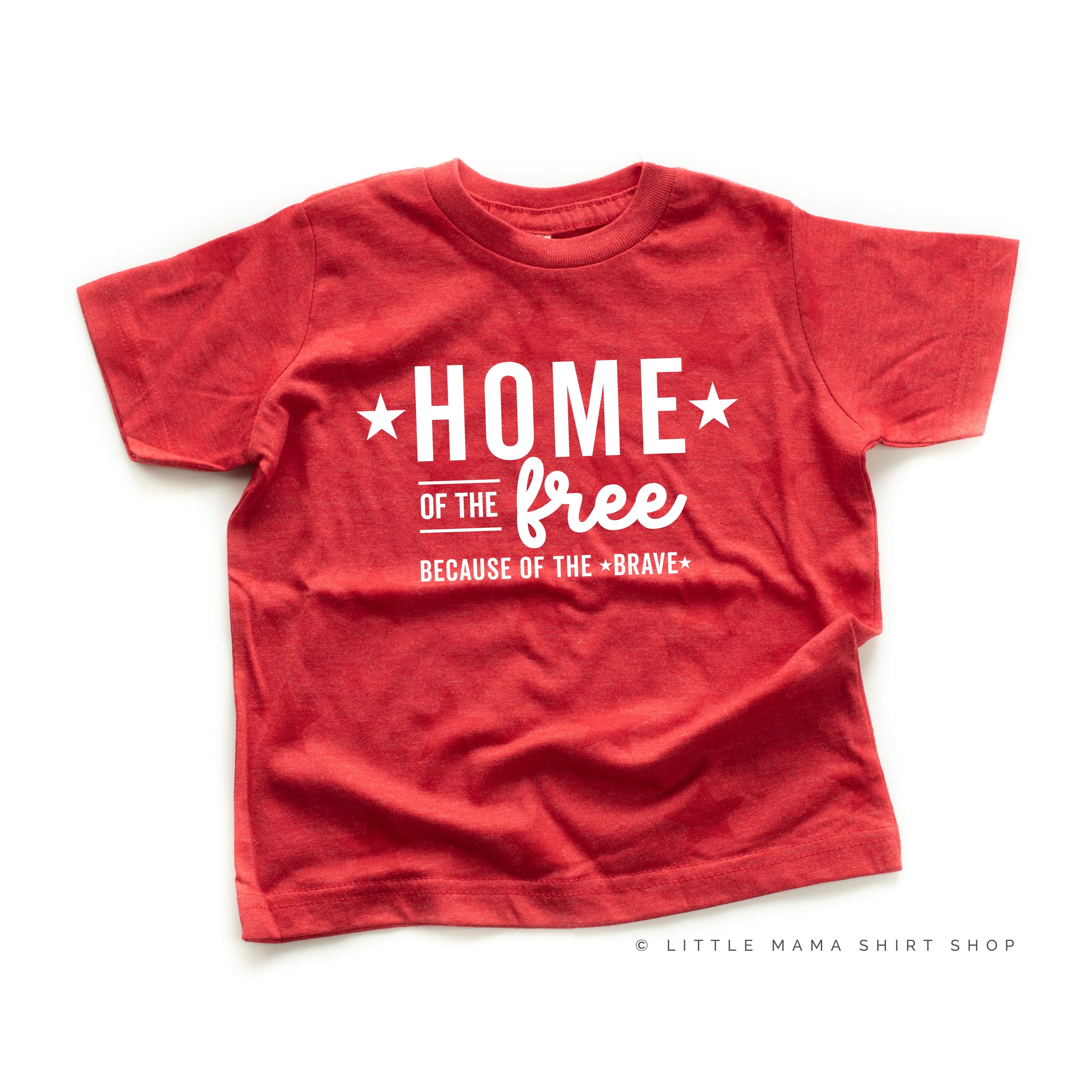 Home Of The Free Because Of The Brave - Child STAR Tee