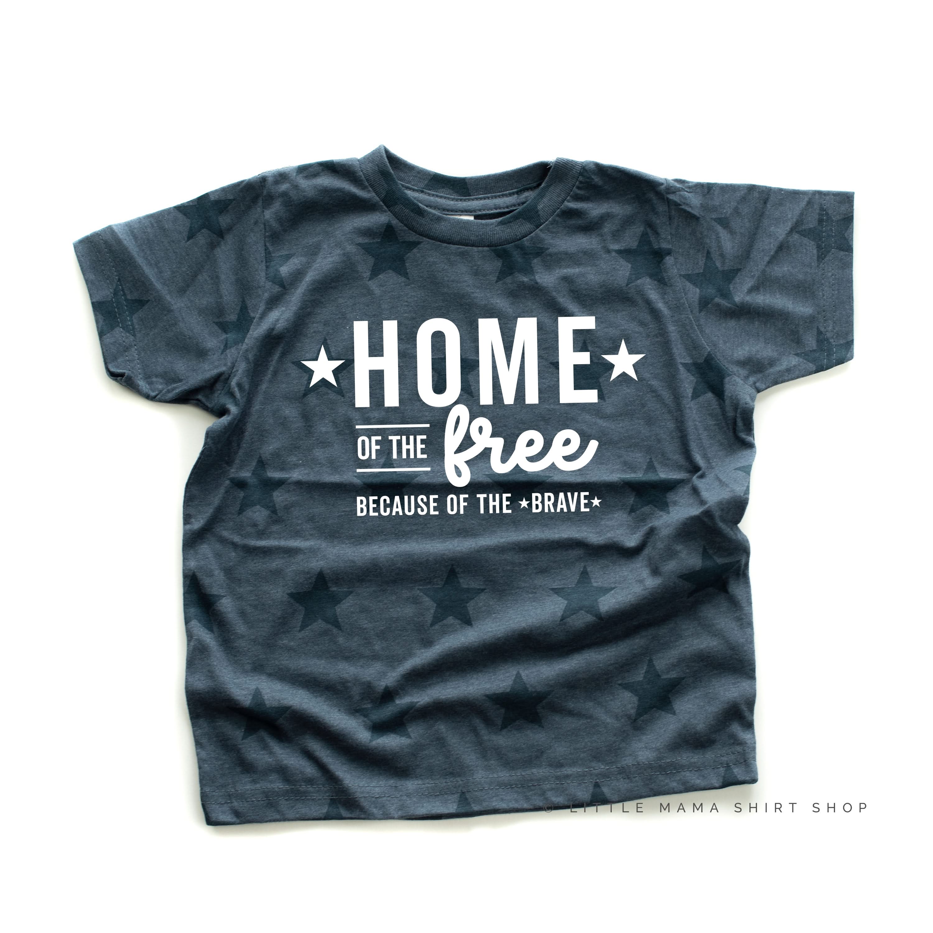 Home Of The Free Because Of The Brave - Child STAR Tee