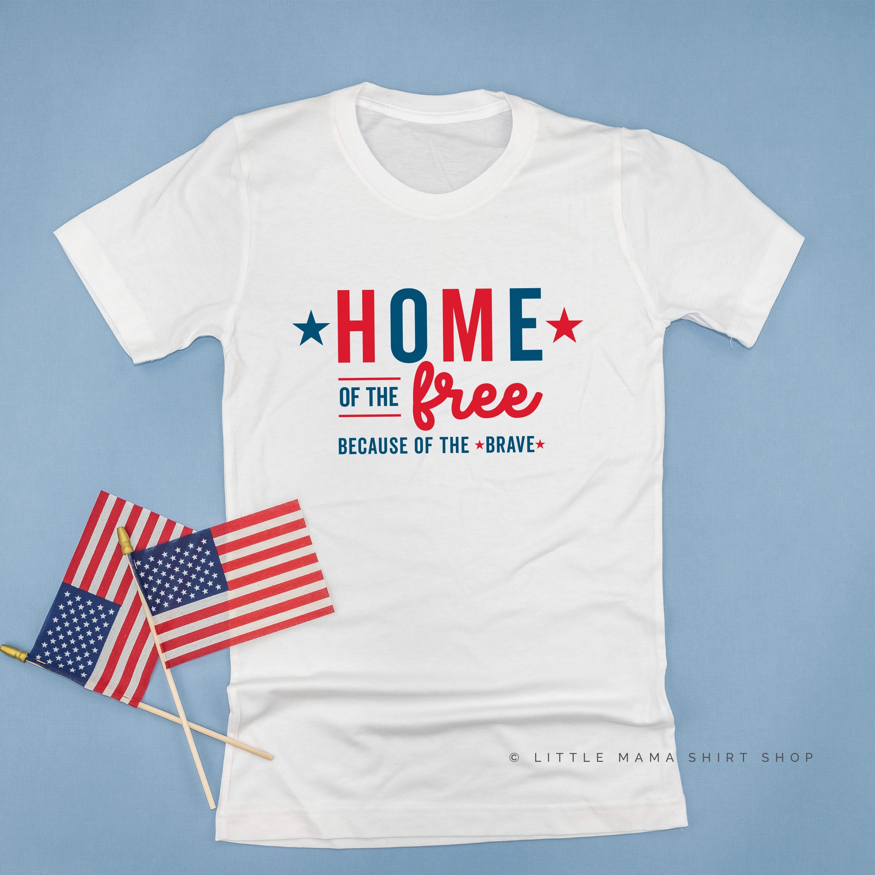 Home Of The Free Because Of The Brave - Unisex Tee