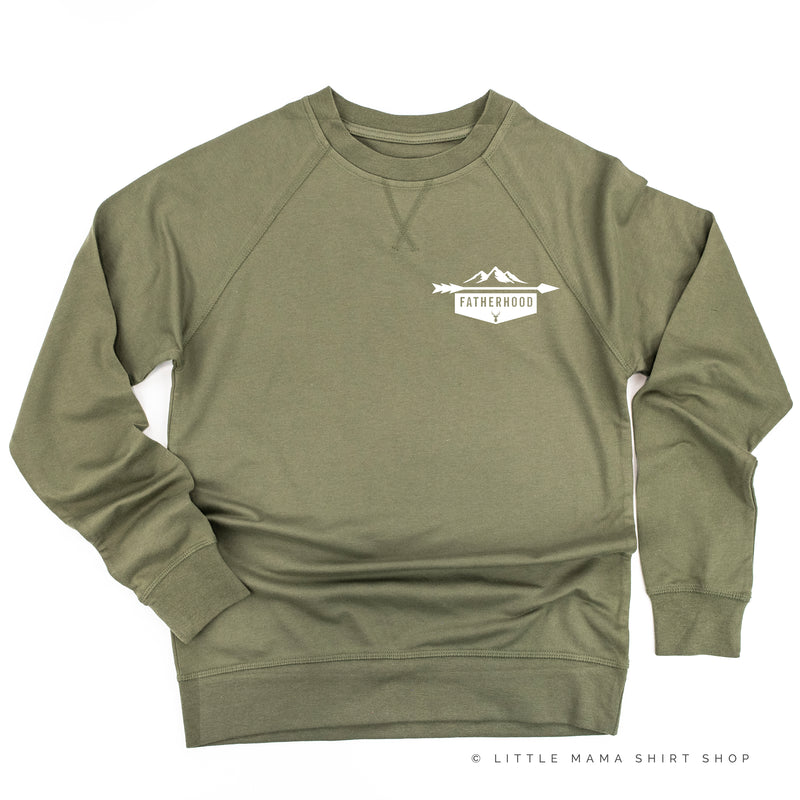 FATHERHOOD - ARROW - Pocket Design - Lightweight Pullover Sweater