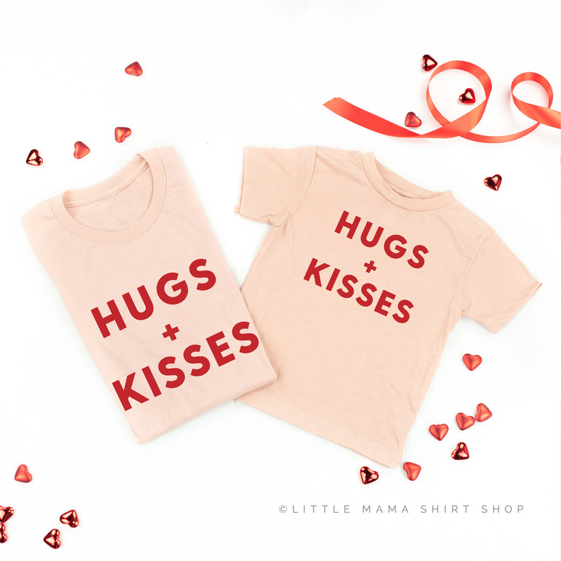 Hugs + Kisses - Set of 2 Tees