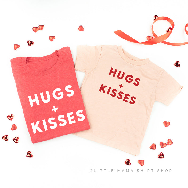 Hugs + Kisses - Set of 2 Tees