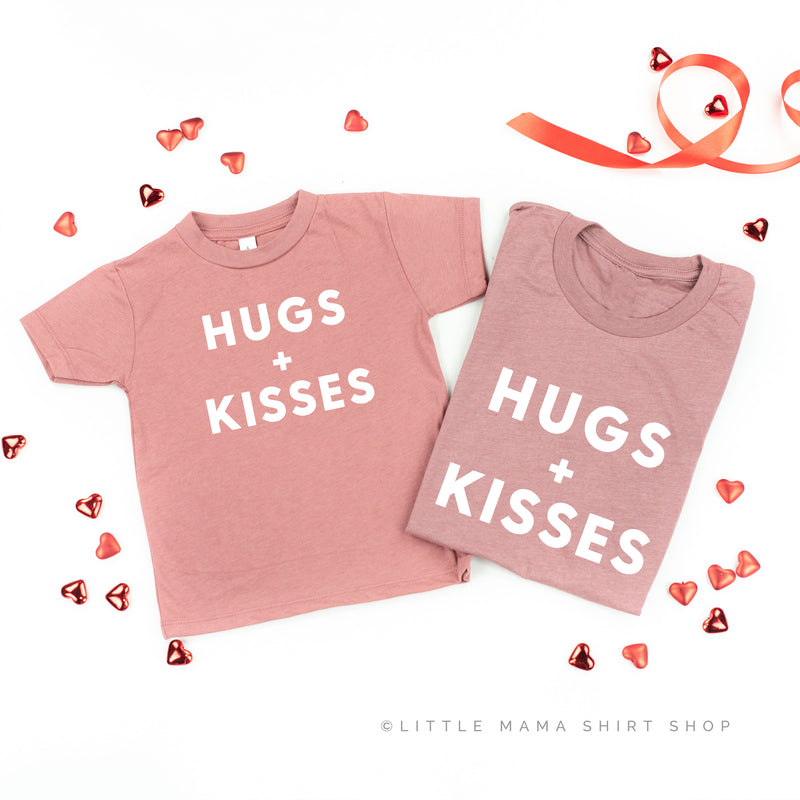 Hugs + Kisses - Set of 2 Tees