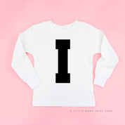 VARSITY INITIALS - Long Sleeve Child Shirt Little Mama Shirt Shop