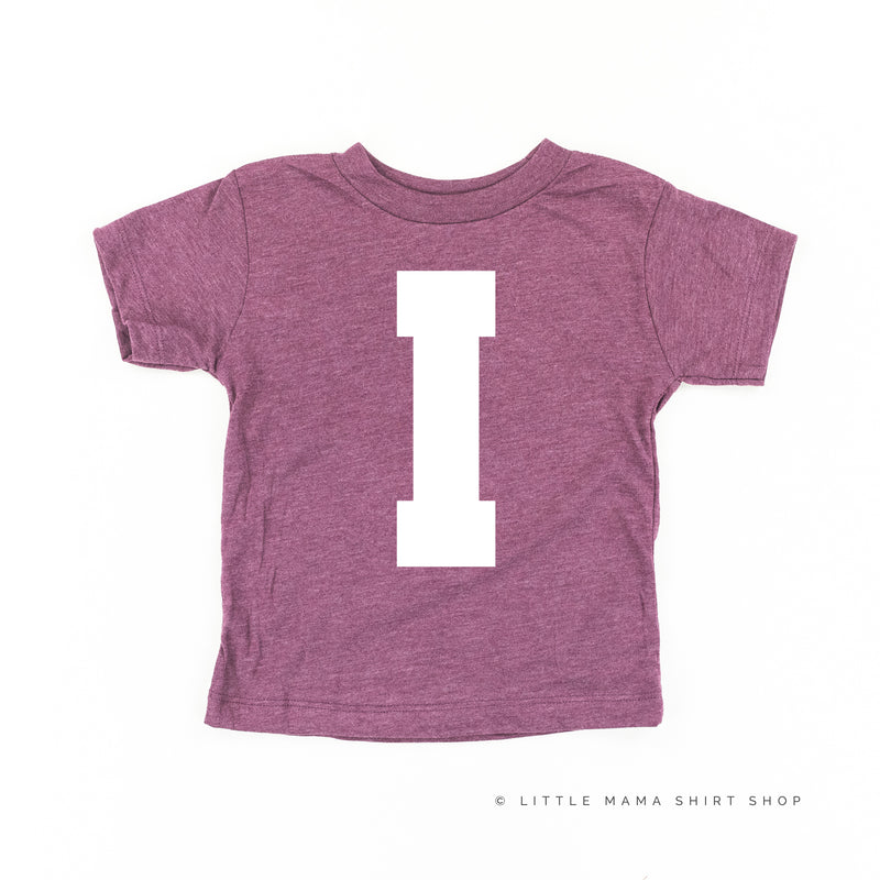 VARSITY INITIALS - Short Sleeve Child Shirt
