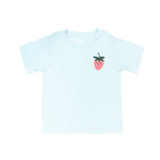 Pocket Fruit (Front) w/ Group of Smiley Fruit (Back) - Short Sleeve Child Tee Little Mama Shirt Shop