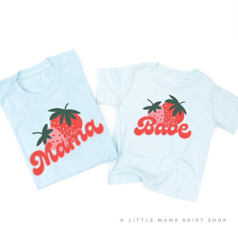 Strawberries - Mama/Babe - Set of 2 Matching Shirts