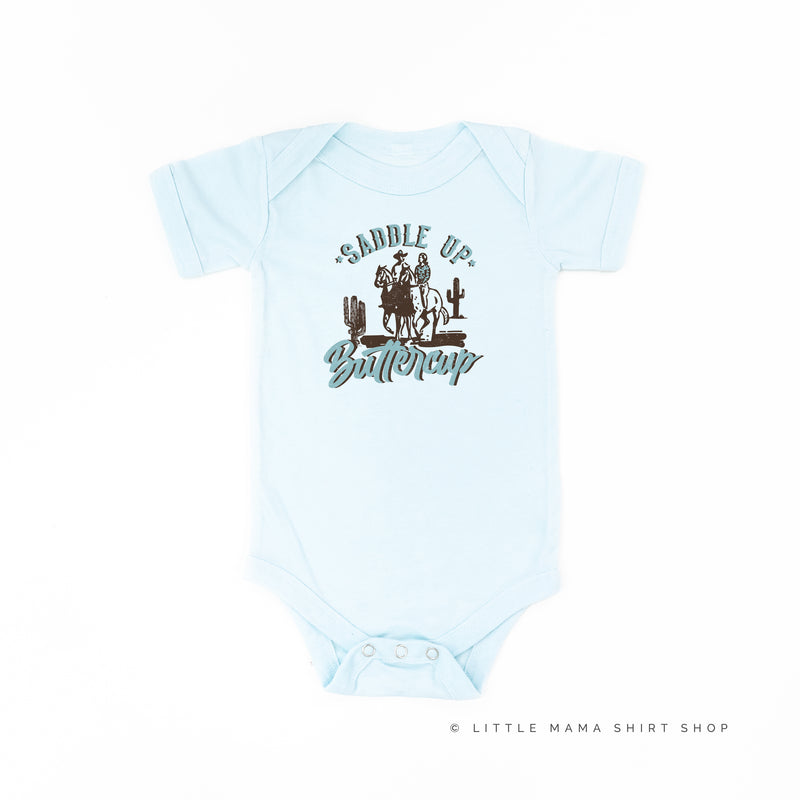 Saddle Up Buttercup - Distressed Design - Short Sleeve Child Shirt