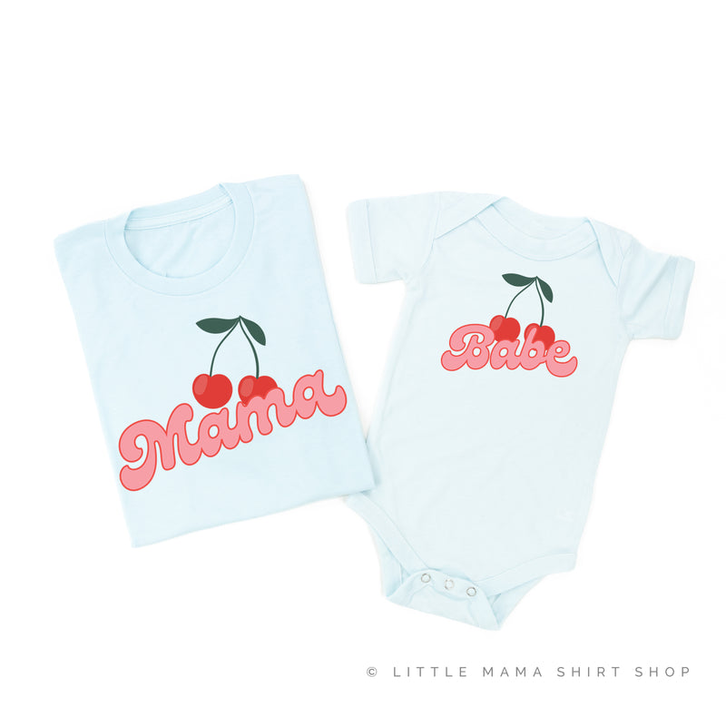 Cherries - Mama/Babe - Set of 2 Matching Shirts