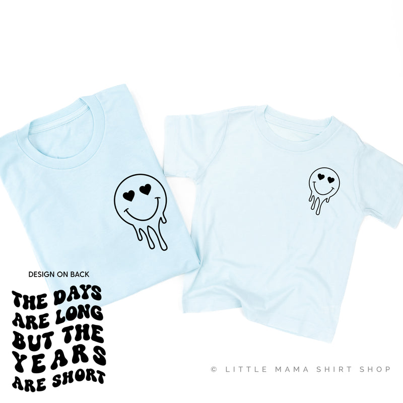 THE DAYS ARE LONG BUT THE YEARS ARE SHORT - (w/ Melty Heart Eyes) - Set of 2 Matching Shirts