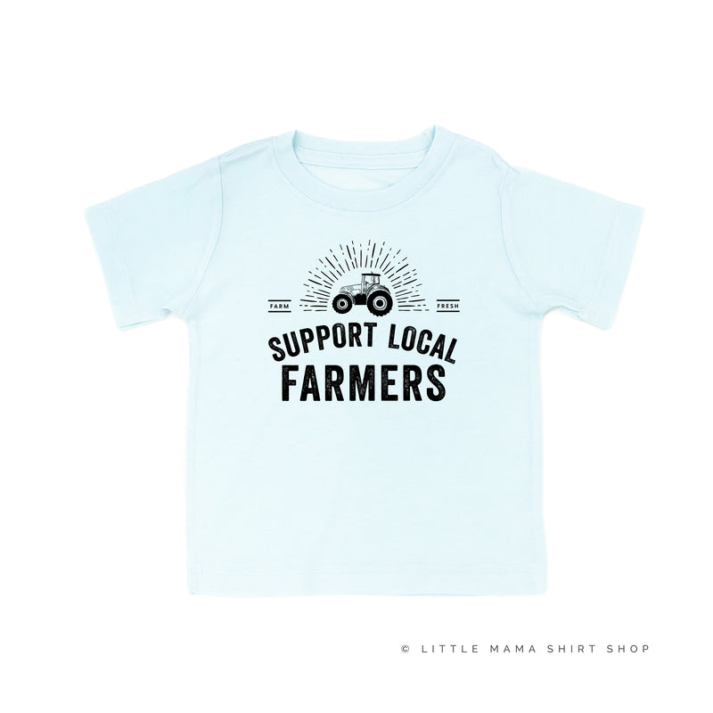 Support Local Farmers - Distressed Design - Short Sleeve Child Shirt