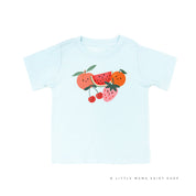 Group of Smiley Fruit - Short Sleeve Child Tee Little Mama Shirt Shop