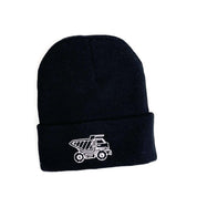 Child Beanie - Black - Dump Truck Little Mama Shirt Shop LLC